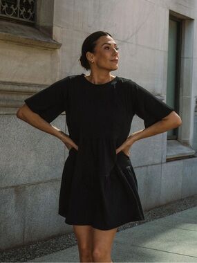 Brunette The Label Tiered Dress